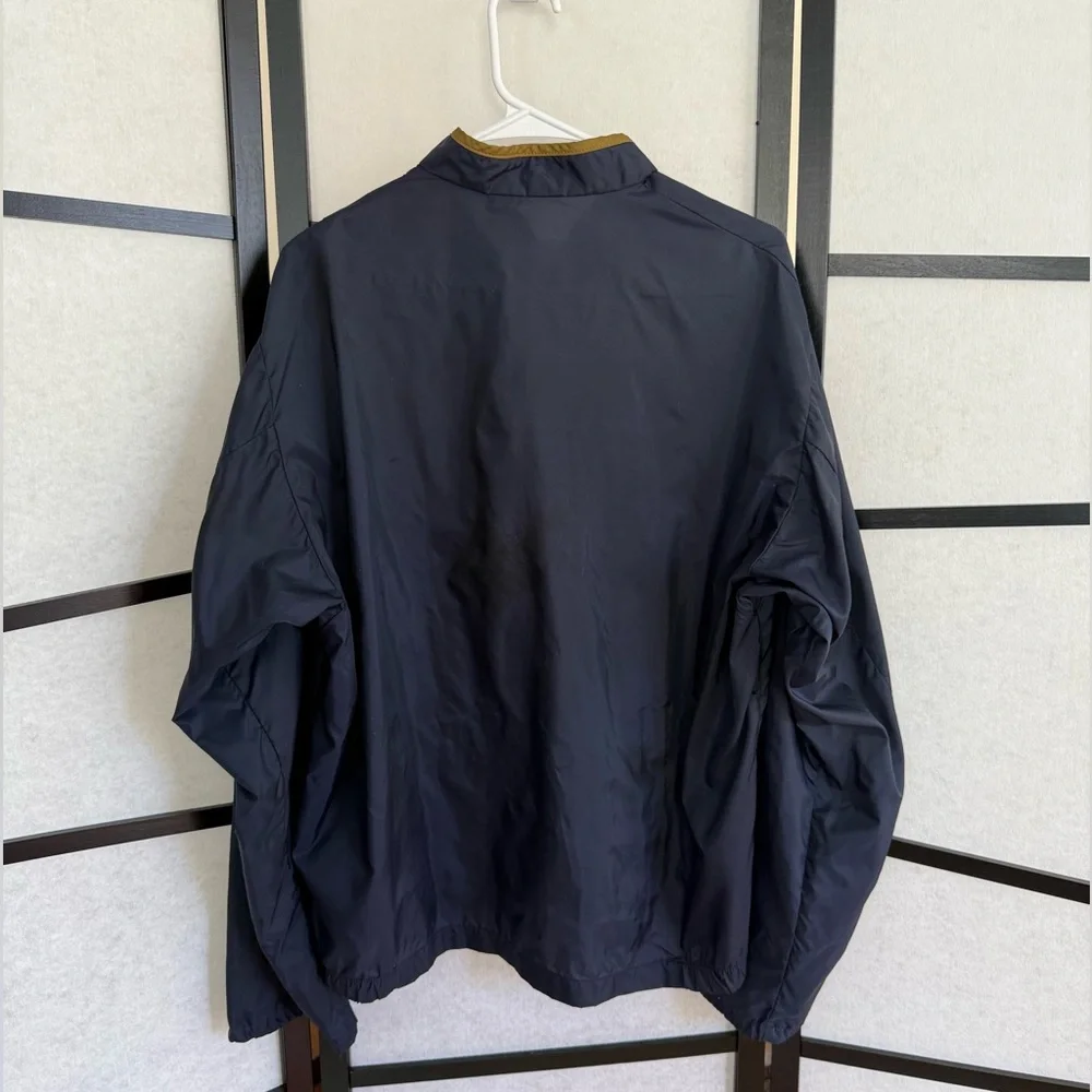 Vintage 60'sJantzen Blue and Gold Men's Windbreaker ~ Honda Motorsports Patch